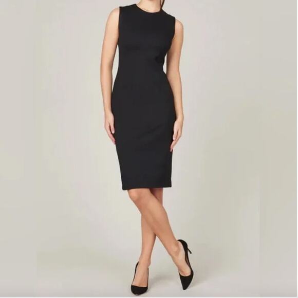 SPANX Sleek Black Midi Dress - Picture 2 of 8